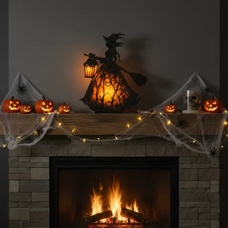 🧙🏻♀️Dark Night Witch Lamp🖤Light up the mysterious atmosphere👻 Cavinic™