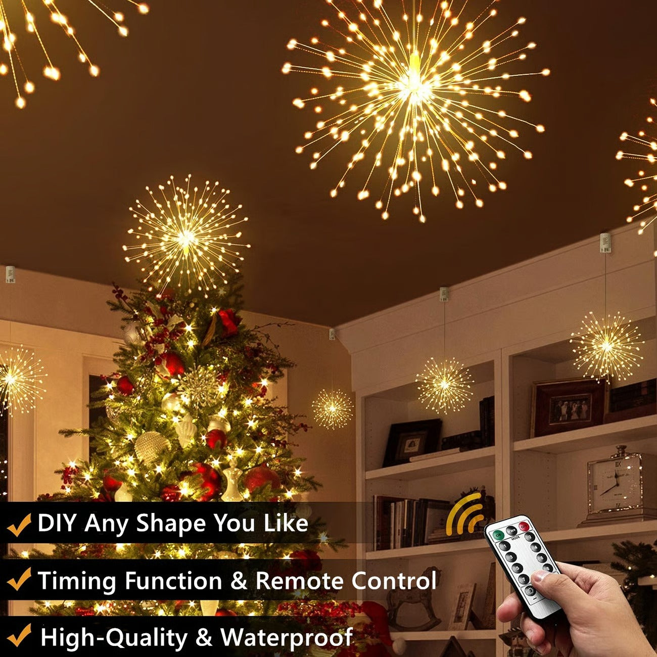 🎁🎄Retro Hand-Painted Tabletop Christmas Trees with Timer