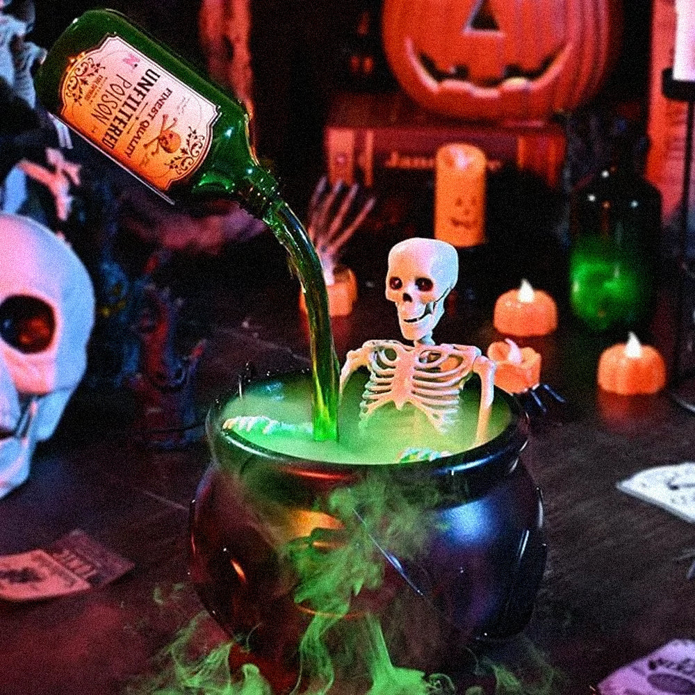 🔥Halloween Sale 60% OFF🔥 Cauldron Halloween Decor (With Magic Floating Potion Bottles & Diffuser)