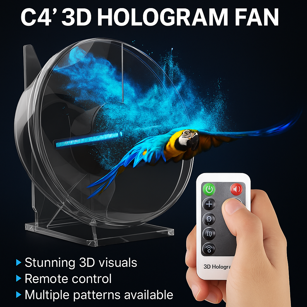 C13 Desktop 3D Hologram Fan (13 Inches) – Cavinic™