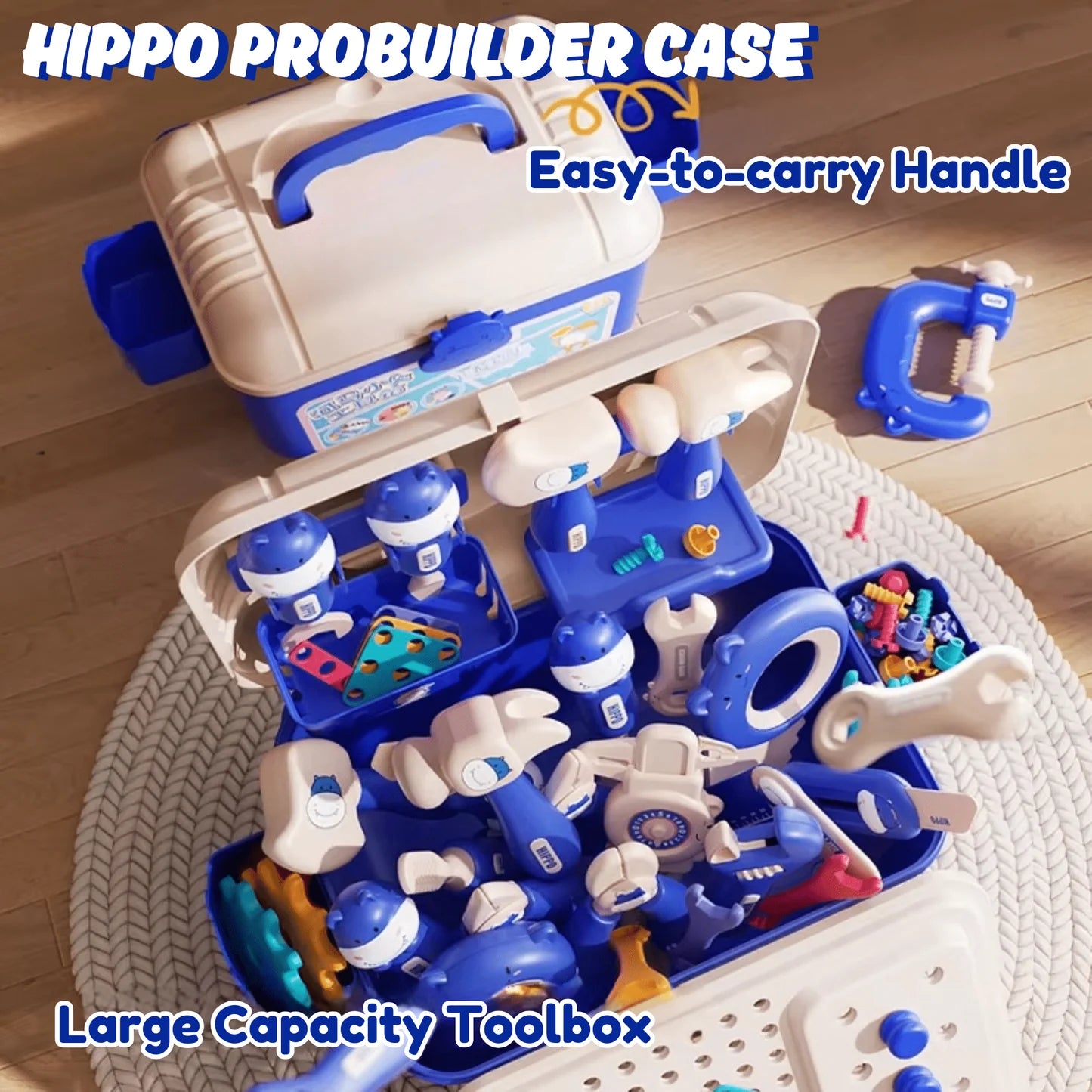 Cavinic™ Hippo All-in-one Tool Hub DIY Montessori Tool Box Set
