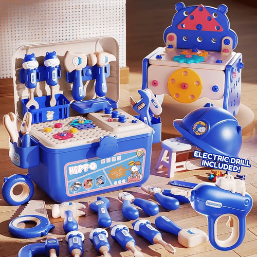 Cavinic™ Hippo All-in-one Tool Hub DIY Montessori Tool Box Set