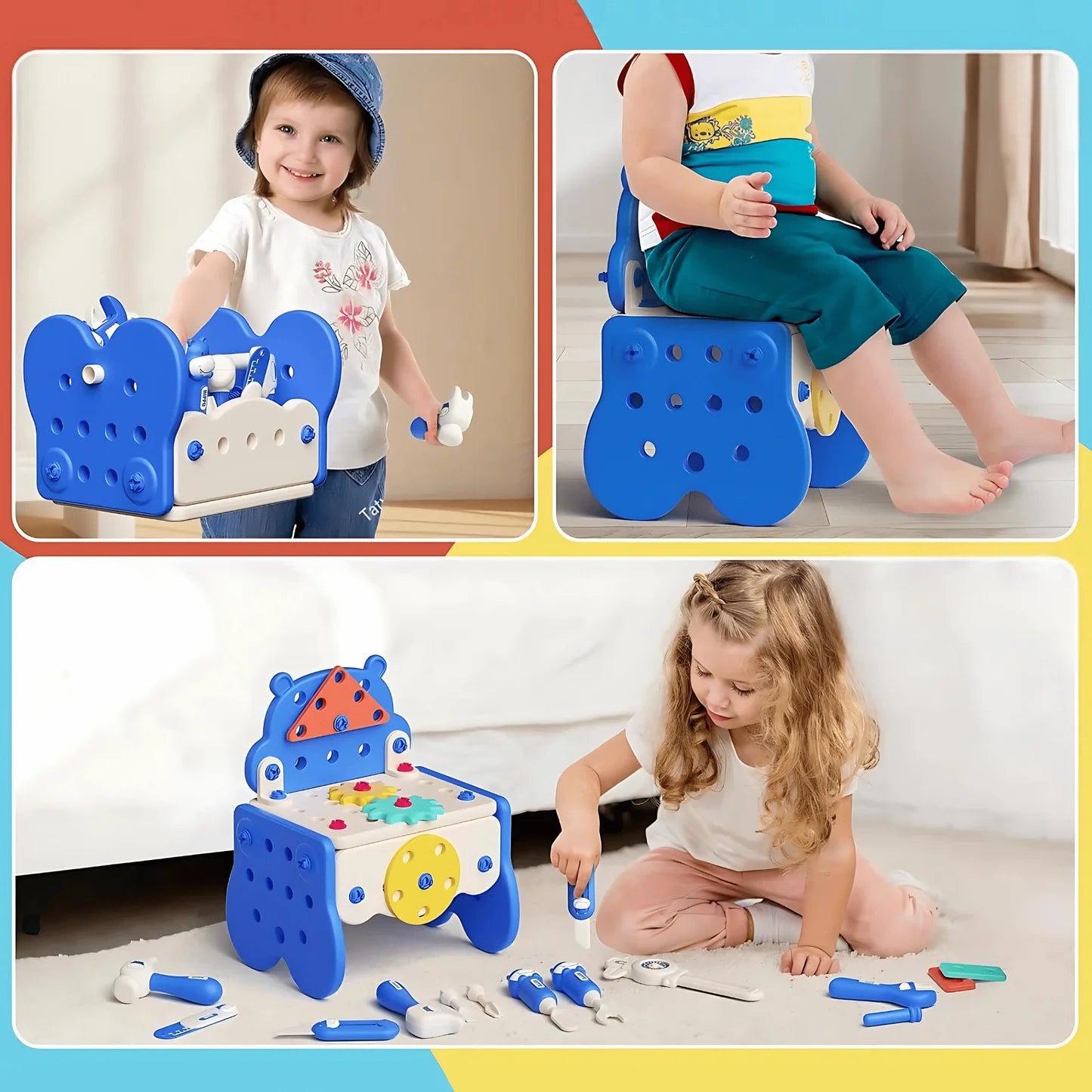 Cavinic™ Hippo All-in-one Tool Hub DIY Montessori Tool Box Set