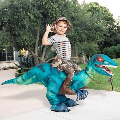 Inflatable Dinosaur Costume Halloween Costumes Funny Blow up Costume for Party Cosplay Clothing Set