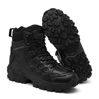 Men Outdoor Waterproof Non-Slip Hiking Boots Combat Boots
