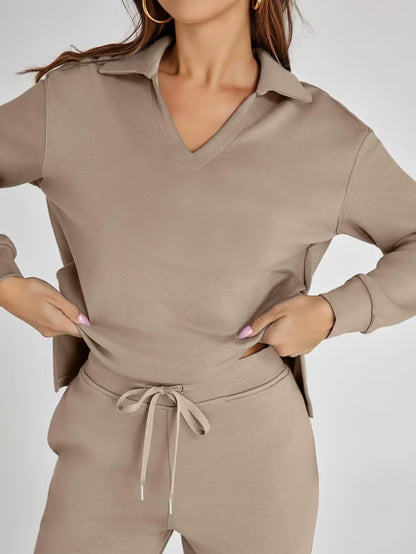 🔥Women's Fall Transition 2-Piece Set - Breathable & Wrinkle Resistant Sweatsuits Sets