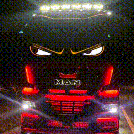 [Exclusive production] Car Dynamic LED Smart Colorful Eye Lamp Soft Screen