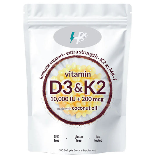 Vitamin D3 K2 Supplement Softgels