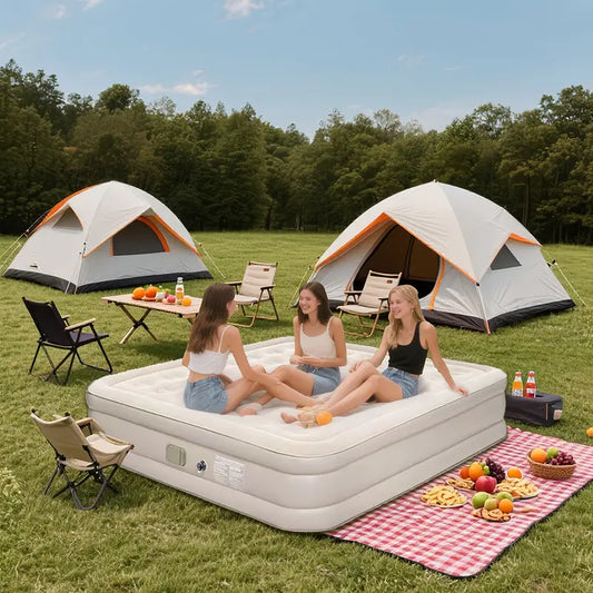 Self-Inflating Air Mattress with Built-In & Repair Kit