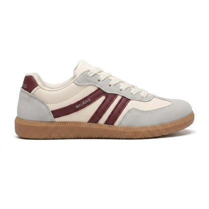 Women's Retro Lace-Up Sneakers – Comfortable Casual Shoes