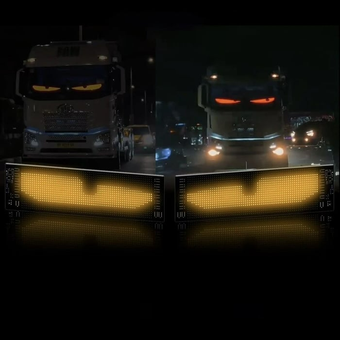 [Exclusive production] Car Dynamic LED Smart Colorful Eye Lamp Soft Screen