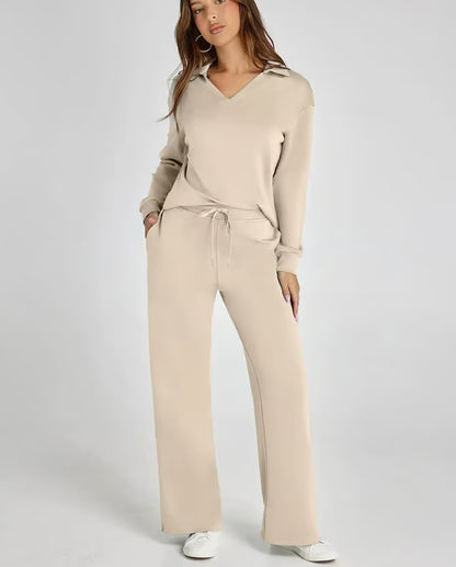 🔥Women's Fall Transition 2-Piece Set - Breathable & Wrinkle Resistant Sweatsuits Sets