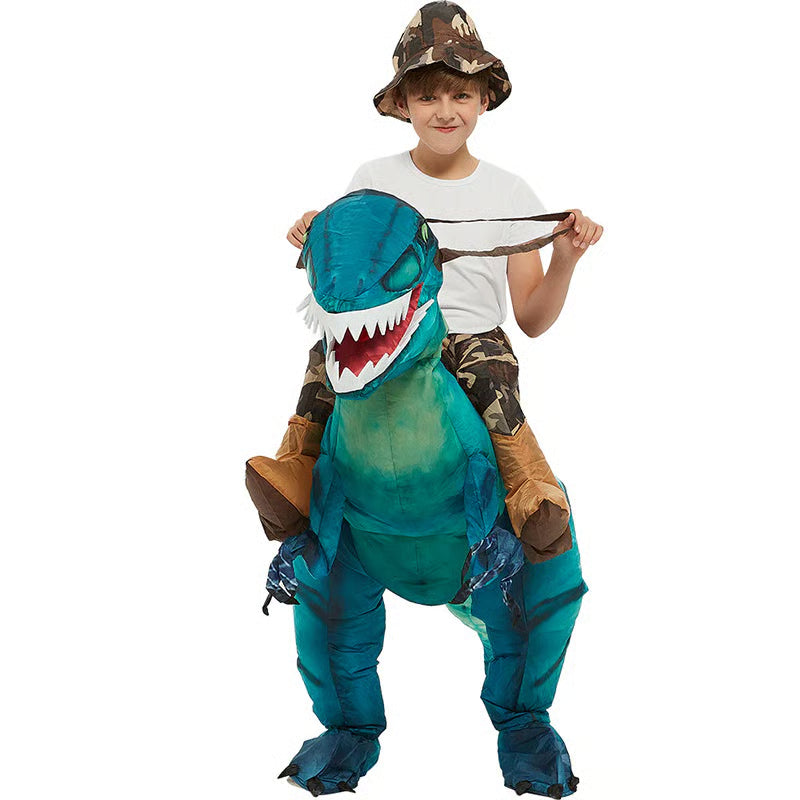 Inflatable Dinosaur Costume Halloween Costumes Funny Blow up Costume for Party Cosplay Clothing Set