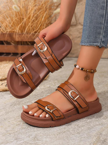 Women's Thick Sole Printed Sandals