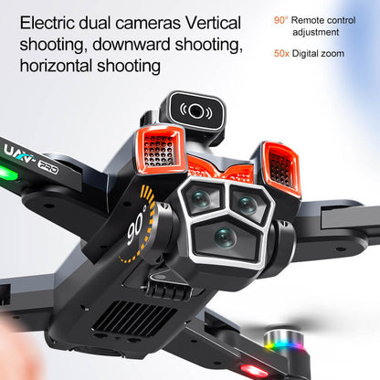 🔥(HOT SALE)🔔 Brushless 5.6-inch drone with screen HD aerial photography quadcopter obstacle avoidance RC airplane