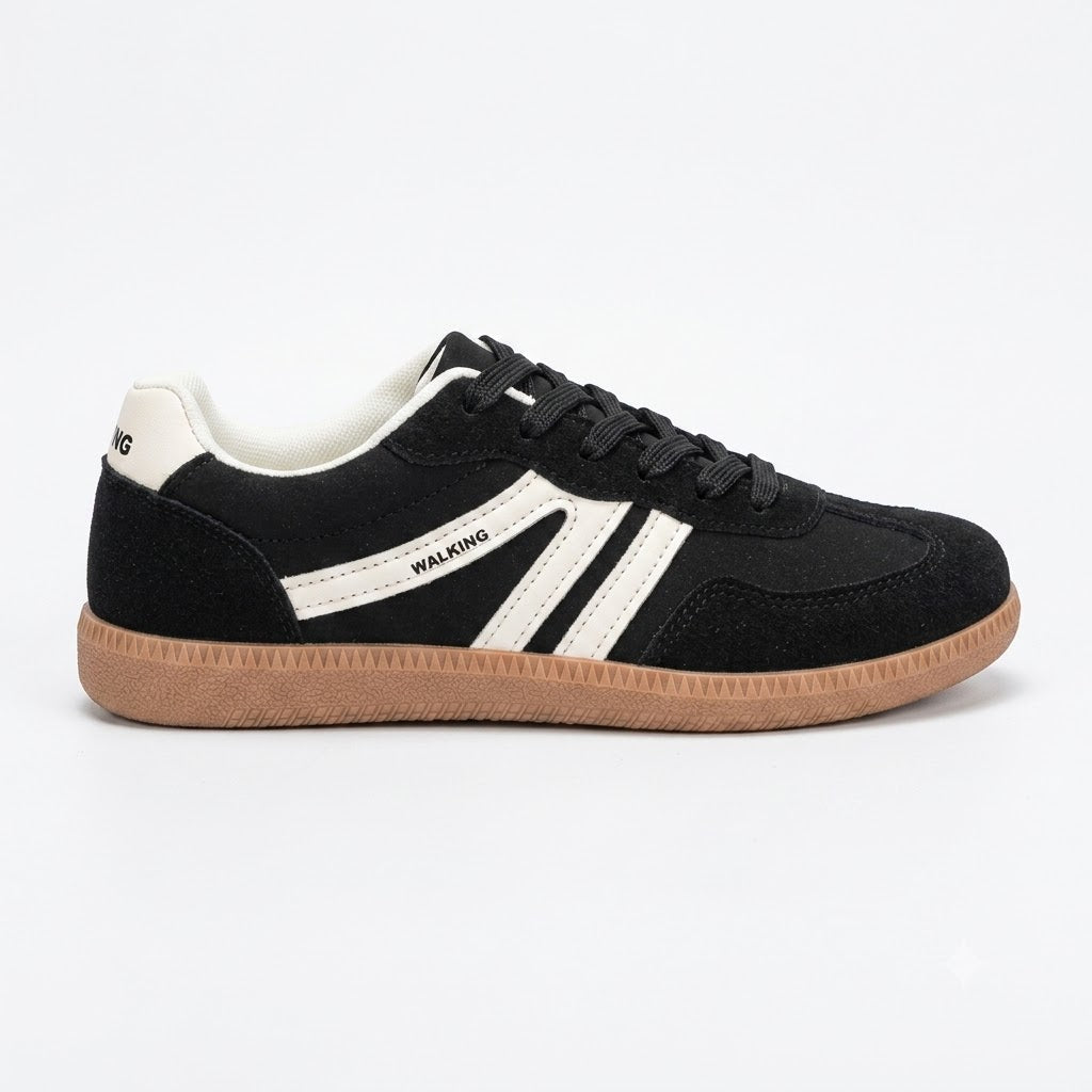 Women's Retro Lace-Up Sneakers – Comfortable Casual Shoes
