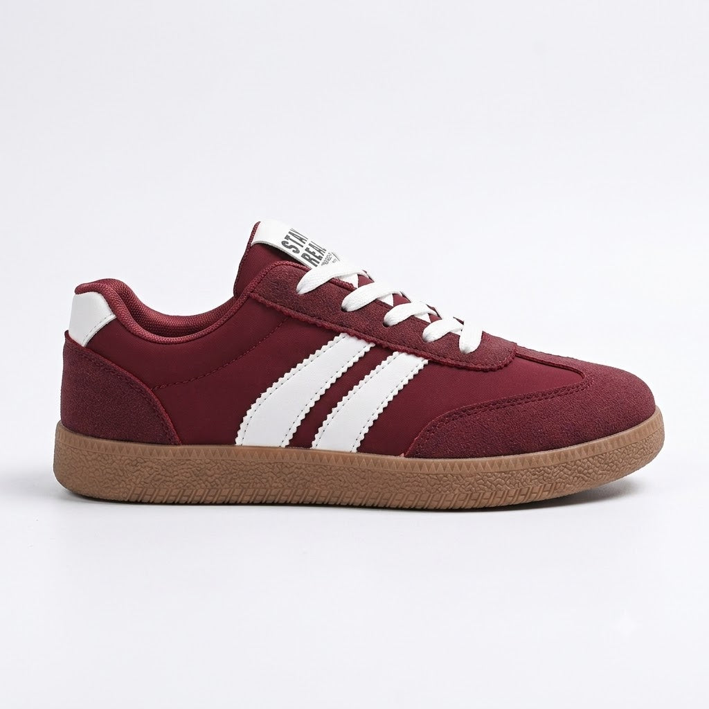 Women's Retro Lace-Up Sneakers – Comfortable Casual Shoes