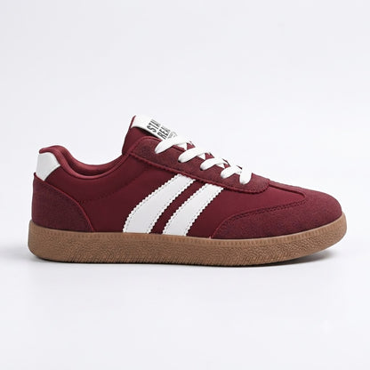 Women's Retro Lace-Up Sneakers – Comfortable Casual Shoes
