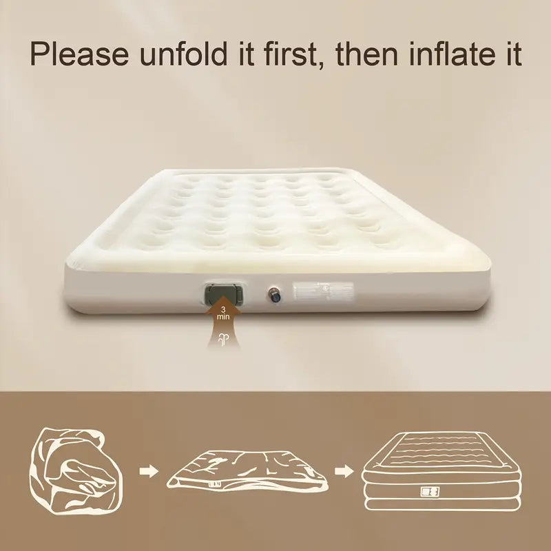Self-Inflating Air Mattress with Built-In & Repair Kit