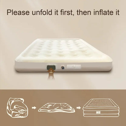 Self-Inflating Air Mattress with Built-In & Repair Kit