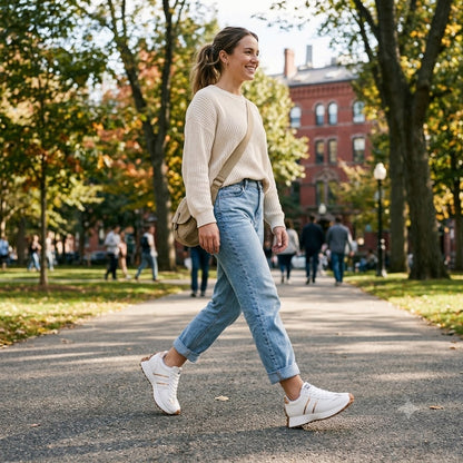 Retro Chunky Sole Sneakers – Casual Suede Platform Shoes