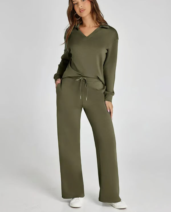 🔥Women's Fall Transition 2-Piece Set - Breathable & Wrinkle Resistant Sweatsuits Sets