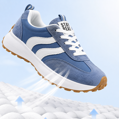 Stay Real Retro Platform Sneakers – Comfy Suede Chunky Sole Casual Shoes (Multiple Colors)