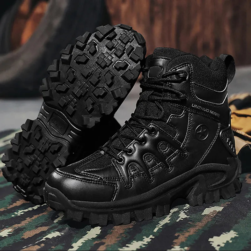 Men Outdoor Waterproof Non-Slip Hiking Boots Combat Boots