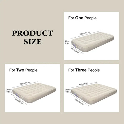 Self-Inflating Air Mattress with Built-In & Repair Kit