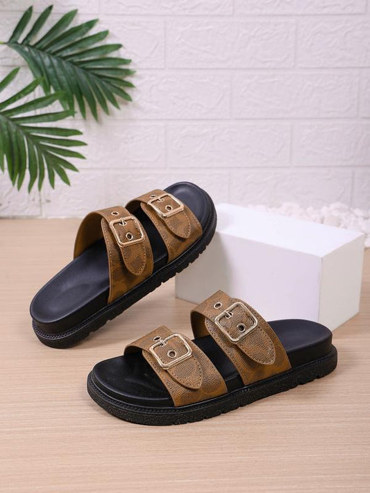 Women's Thick Sole Printed Sandals