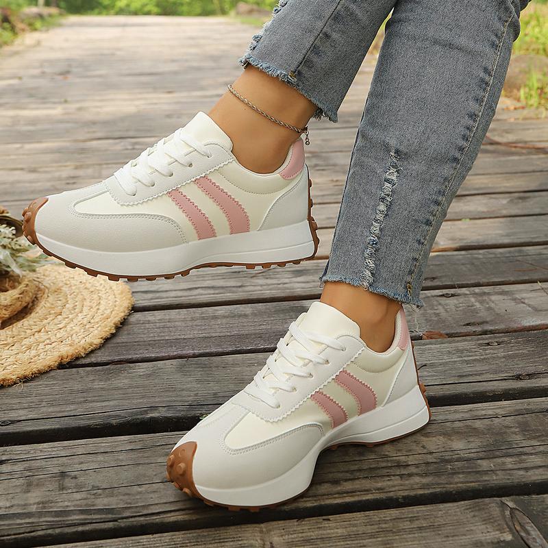 Retro Chunky Sole Sneakers – Casual Suede Platform Shoes