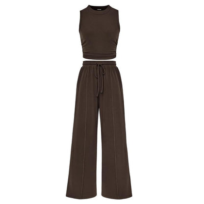 Summer Casual Women's Pants Sets Fashionable Solid