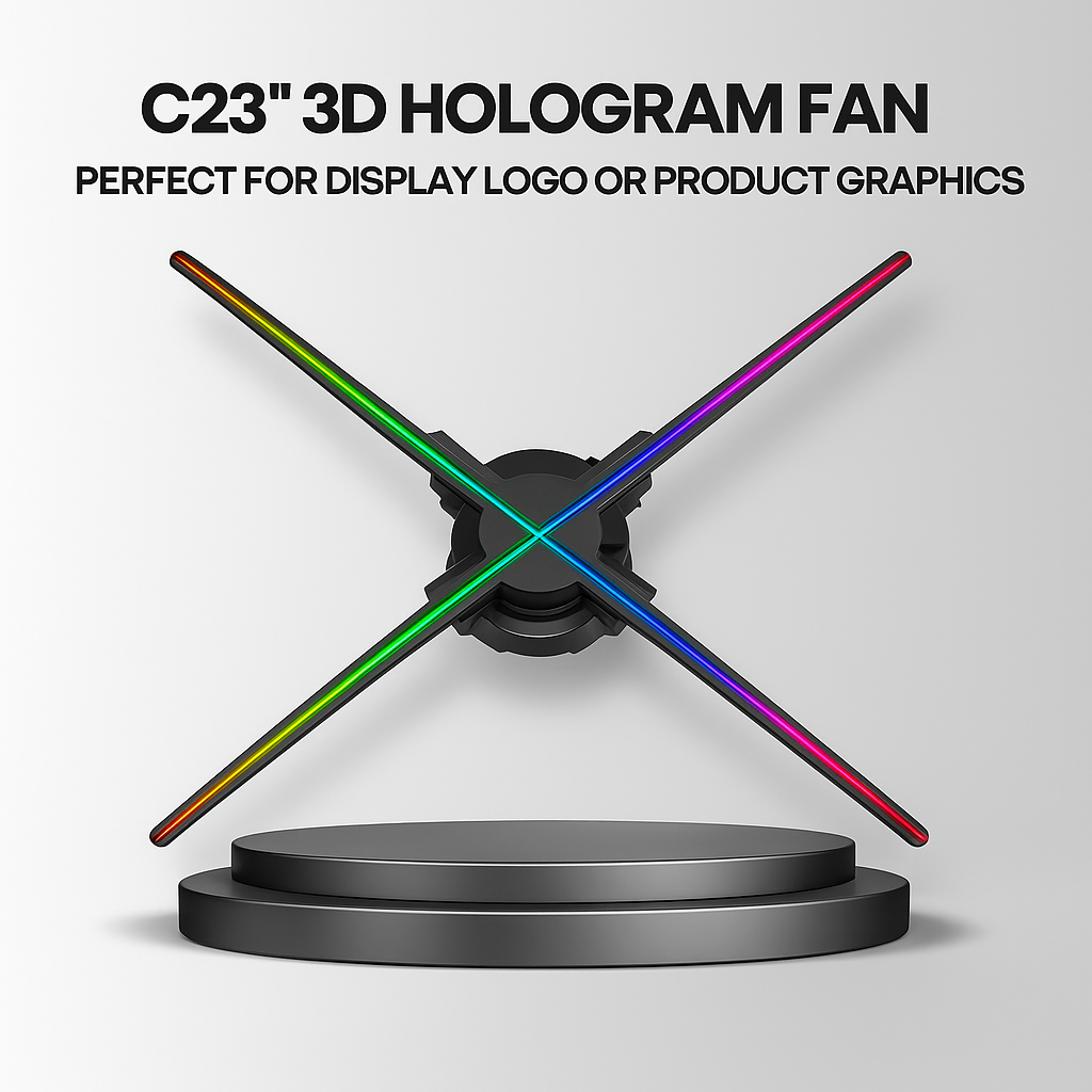 C23" Family 3D Hologram Fan (23 Inches) – Cavinic™