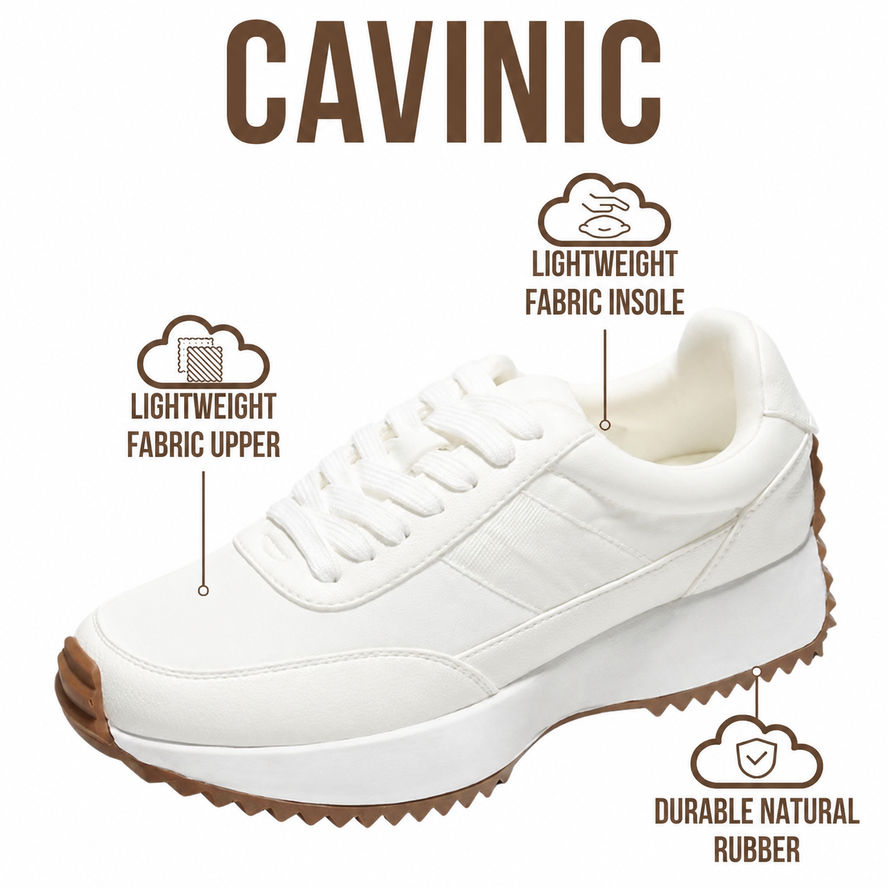 Serena Memory Foam Sneakers – Lightweight & Non-Slip