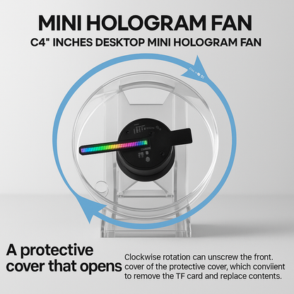 C13 Desktop 3D Hologram Fan (13 Inches) – Cavinic™