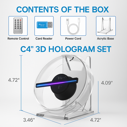 C13 Desktop 3D Hologram Fan (13 Inches) – Cavinic™