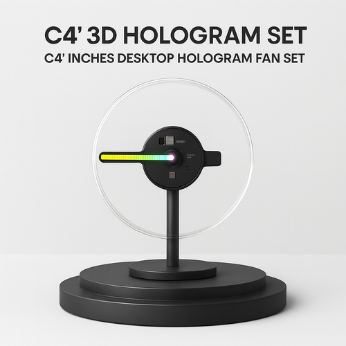 C4 Mini Hologram Fan (4 Inches) – Cavinic™