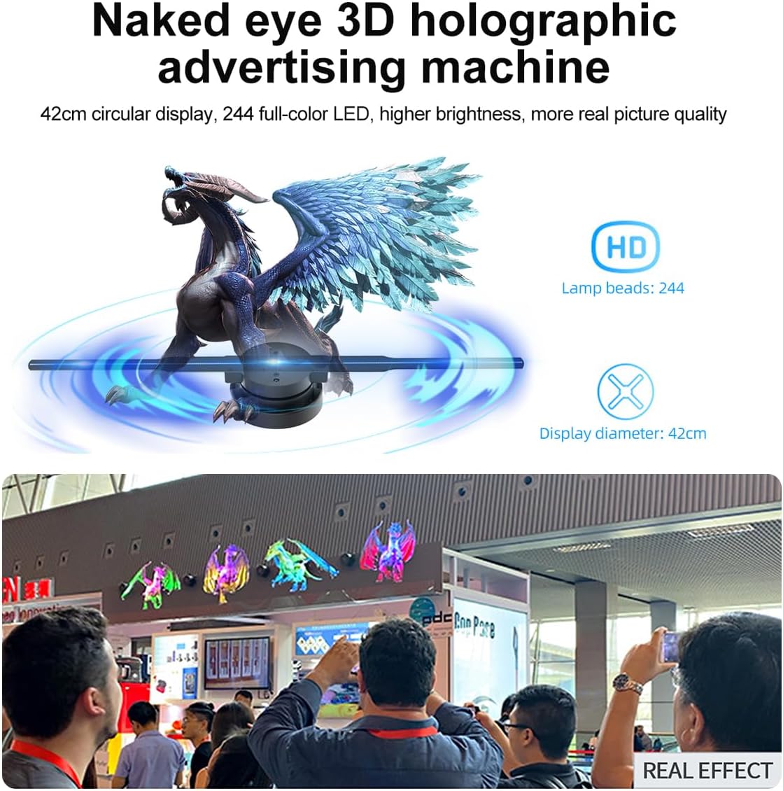 🔥Halloween Sale 70% OFF🔥 3D Hologram LED Fan Projector