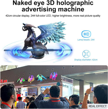 🔥Halloween Sale 70% OFF🔥 3D Hologram LED Fan Projector