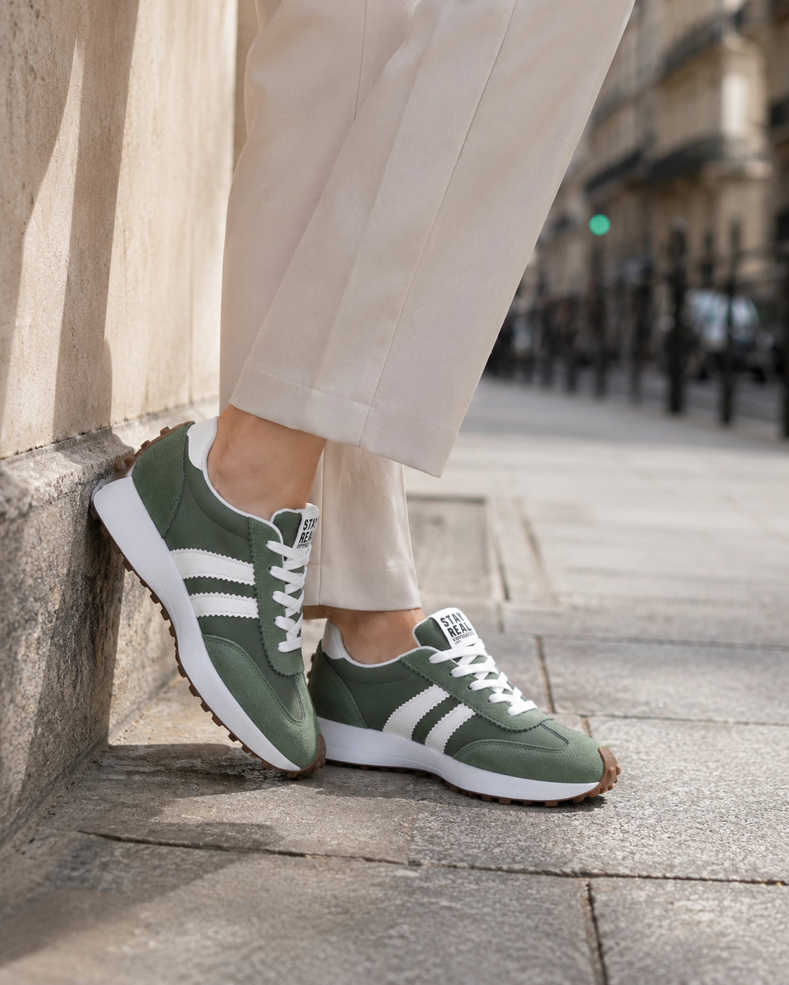 Stay Real Retro Platform Sneakers – Comfy Suede Chunky Sole Casual Shoes (Multiple Colors)