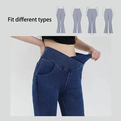 Women's Flare Leg Yoga Pants 4-Way Stretch