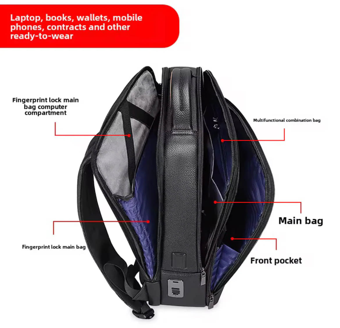 Fingerprint Lock Backpack – Cavinic™