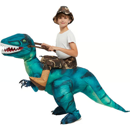 Inflatable Dinosaur Costume Halloween Costumes Funny Blow up Costume for Party Cosplay Clothing Set