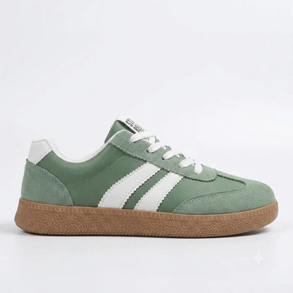 Women's Retro Lace-Up Sneakers – Comfortable Casual Shoes
