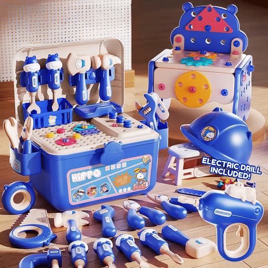 Cavinic™ Hippo All-in-one Tool Hub DIY Montessori Tool Box Set