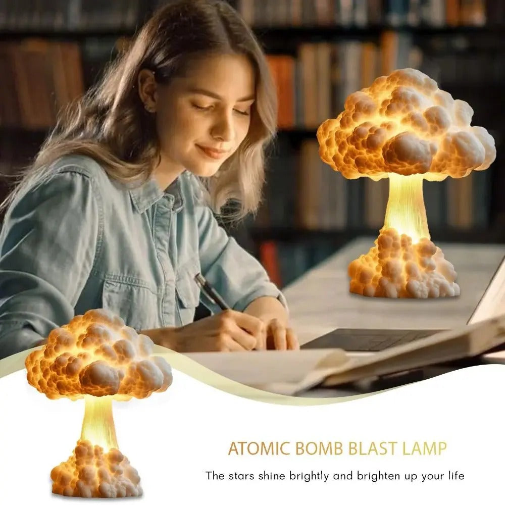 3D Mushroom Cloud Table Lamp