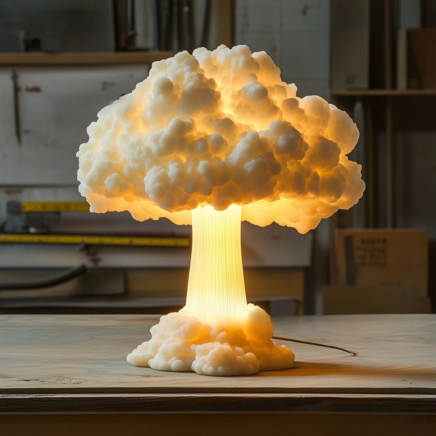 3D Mushroom Cloud Table Lamp