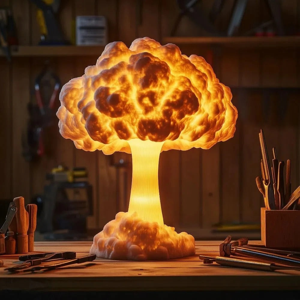 3D Mushroom Cloud Table Lamp