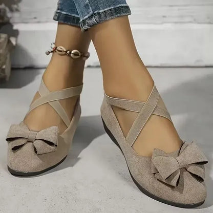 Cavinic™  Women's Bowknot Wedge Shoes – Lightweight Slip-On Casual Flats | All-Season Comfort & Stylish Design