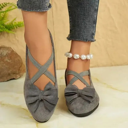 Cavinic™  Women's Bowknot Wedge Shoes – Lightweight Slip-On Casual Flats | All-Season Comfort & Stylish Design